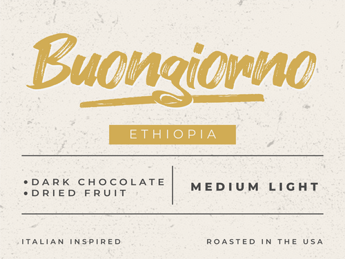 Buongiorno — Ethiopia Single-Origin Light Roast Coffee, 12oz