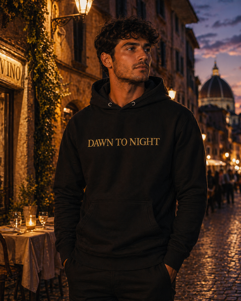 Dawn to Night Embroidered Hoodie